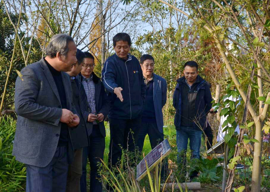 李伟钢考察林生院百草园基地建设